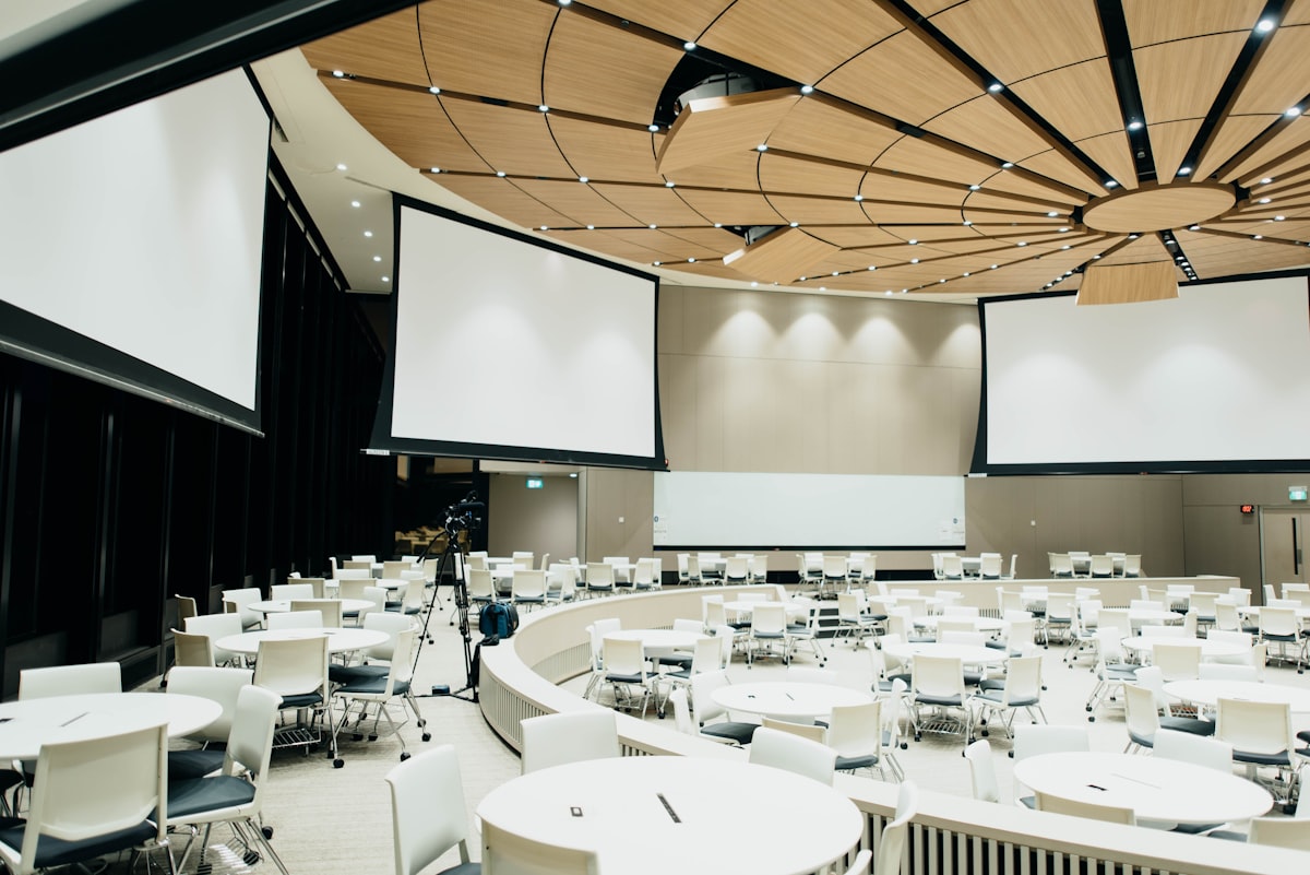 Corporate event in a conference hall